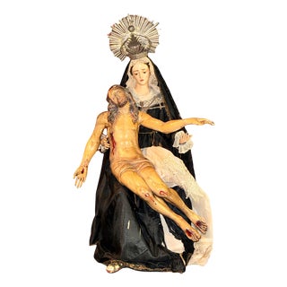 Recumbent Christ and Our Lady of Sorrows, 17th Century and 19th Century For Sale