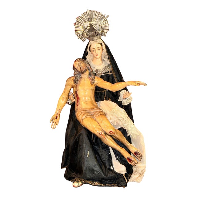 Recumbent Christ and Our Lady of Sorrows, 17th Century and 19th Century For Sale