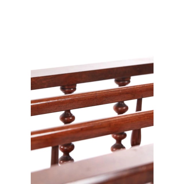 Large Antique Victorian Burr Walnut Magazine Rack For Sale - Image 4 of 9