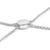 With its gracefully intertwined ribbon and circle motif, this exquisite bracelet is a masterpiece crafted from rhodium-...