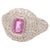 Early 21st Century Natural 0.71 cts pink sapphire & 1.11 cts diamond ring 18k gold For Sale - Image 5 of 18