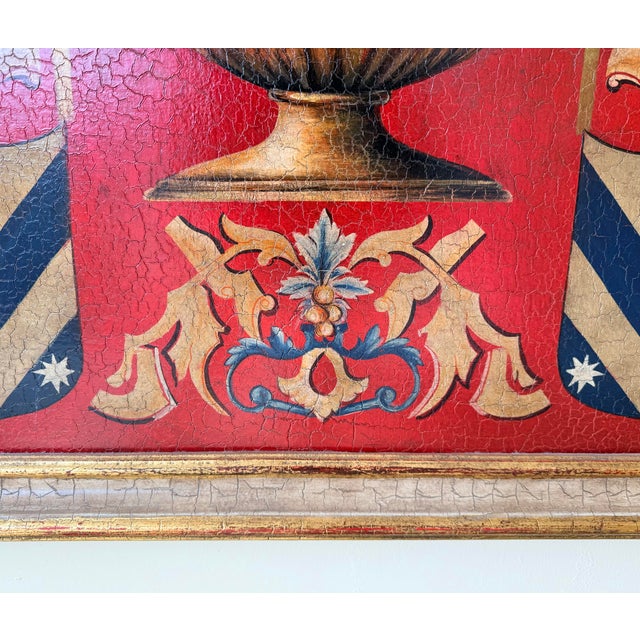 Theodore Alexander Hand Painted Original Painting on Large Panel 33"x76" Tall For Sale In New York - Image 6 of 7