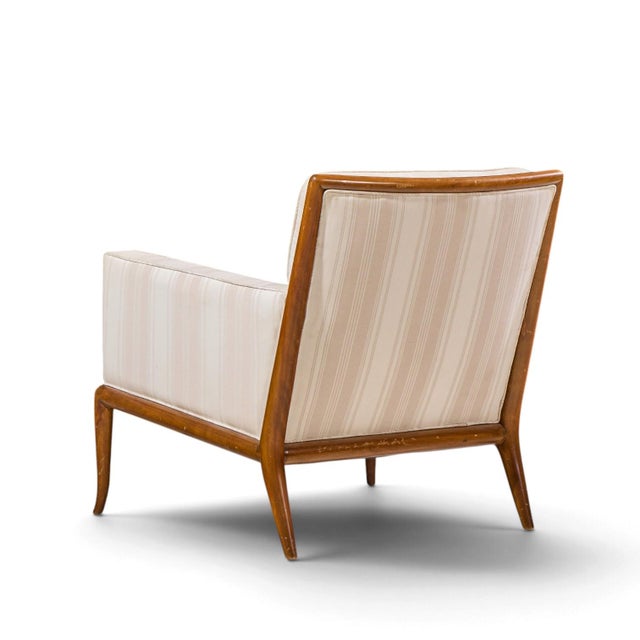 Brown Robsjohn Gibbings for Widdicomb Mid Century Sabre Leg Lounge Chairs - Pair For Sale - Image 8 of 12