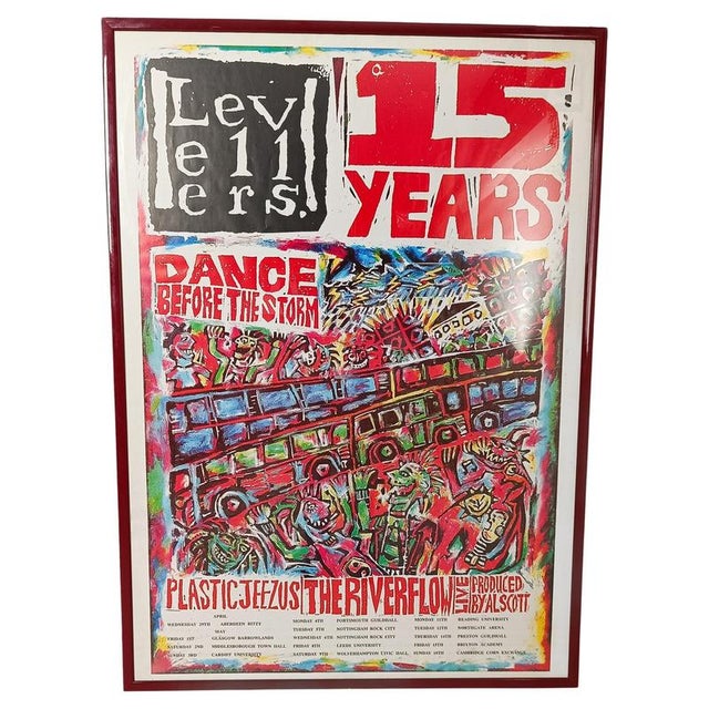 The Levellers Billboard Promo Poster Dance Before the Storm 15 Years, 1990s For Sale - Image 13 of 13