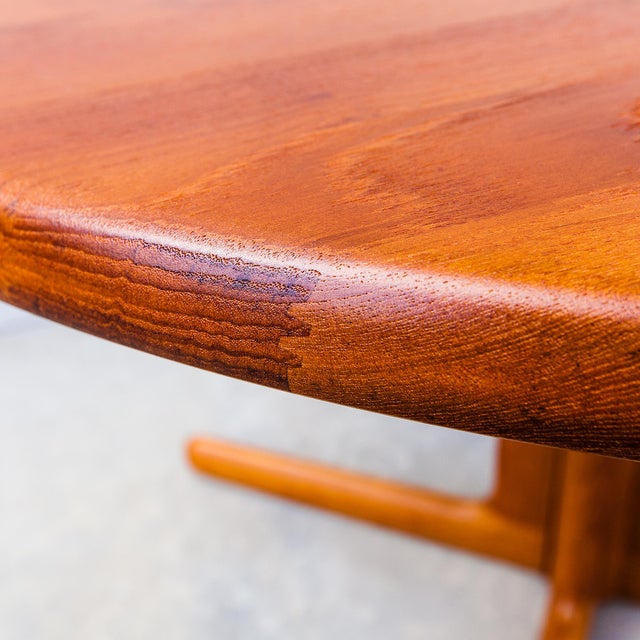 Gudme 1980s Restored Danish Modern Solid Teak Expandable Dining Table For Sale - Image 4 of 10