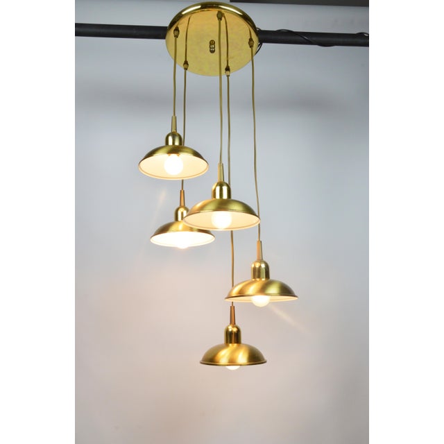 Gold Cascade Lamp, 1980s For Sale - Image 11 of 14