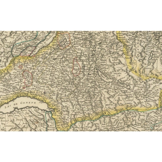 Map of the Swiss Confederation by Robert De Vaugondy, 1756 For Sale - Image 4 of 7