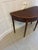 Antique Georgian Mahogany Demi Lune Console Table and Fold Over Card Games Table, 1800 For Sale - Image 4 of 11