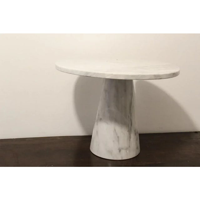 Italian Coffee Table in Carrara Marble, 1970s For Sale - Image 9 of 11