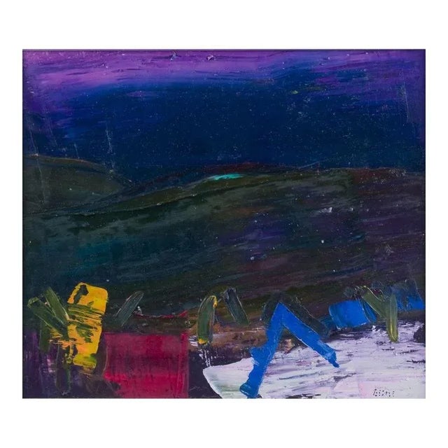 Lars Bertle, Abstract Composition, 1960s, Oil on Board For Sale - Image 8 of 8