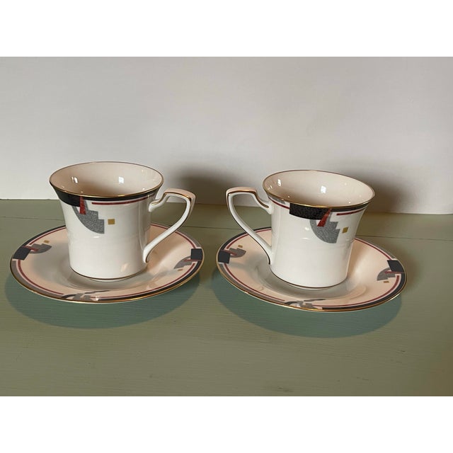 Modern 1990’s Noritake “Awareness” Teacup & Saucer- A Pair For Sale - Image 3 of 10