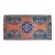 Hand Knotted Low Pile Wool Turkish Small Rug Faded Mat Entry Decor, Bath Mat - 1'8'' X 3' For Sale