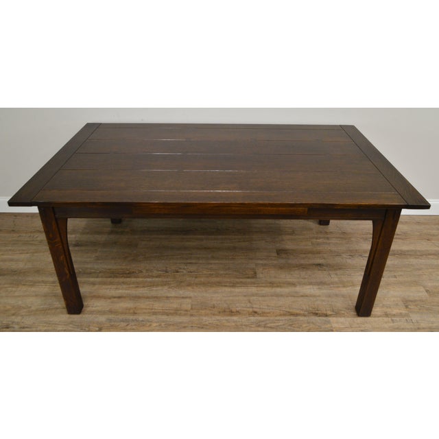 Stickley Mission Collection Oak Drawtop Dining Table Chairish