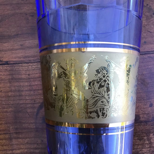 Early 20th Century Moser Glass Faceted Crystal Art Deco Vase For Sale - Image 5 of 9