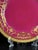 French Crimson & Gilt Porcelain Cabinet Plates from WG Co Limoges, 1890s, Set of 2 For Sale - Image 6 of 17