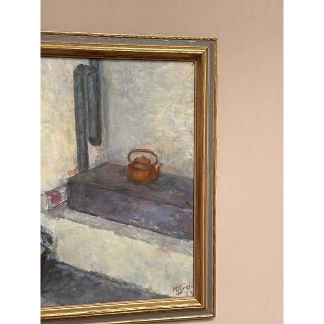 Hanne Jönsson, Panel Oven in the Studio, 1943, Oil on Panel, Framed For Sale - Image 4 of 18