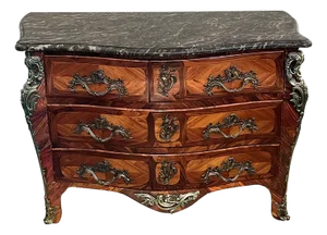 Mid 18th Century Signed Jb Hedouin Paris Régence Bronze-Mounted Rosewood Tombeau Commode
