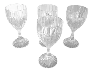 Vintage Mikasa Crystal Park Lane Wine Glasses S/4