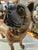 Glass 19th Century English Terra Cotta Pug Figurine With Glass Eyes For Sale - Image 7 of 7