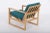 Model 2256 Lounge Chair in Light Oak and Fabric by Børge Mogensen for Fredericia For Sale - Image 5 of 11