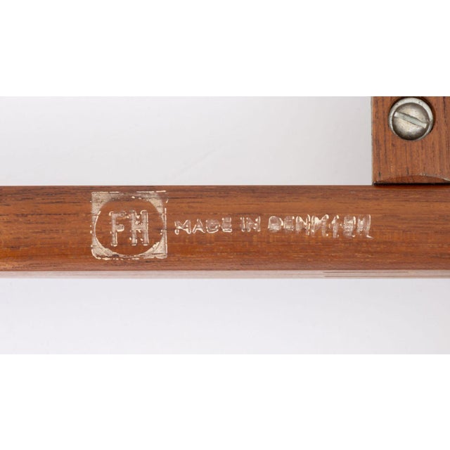 Fritz Hansen Teak Folding Tray Table For Sale - Image 9 of 9
