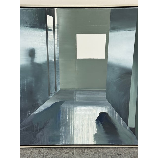 Emanuel Bernstone's Radiation Oil on Canvas, Framed For Sale - Image 4 of 12
