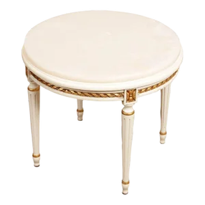 Italian Louis XVI Style Onyx Top Side Table