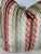 Custom pair of 22" pillows covered in Clarence House "Anastasia Velvet" in color sienna. These pillows have tapered...
