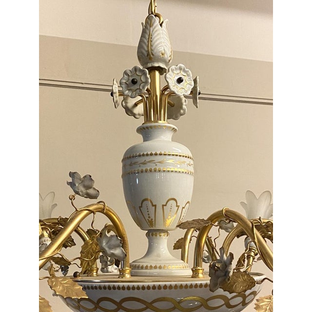 Porcelain Chandeliers by Giulia Mangani, 2000, Set of 2 For Sale - Image 4 of 18