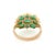 Emerald and Diamond Cocktail Ring in 14k gold Size 7 (All Sizes Available) For Sale - Image 4 of 9