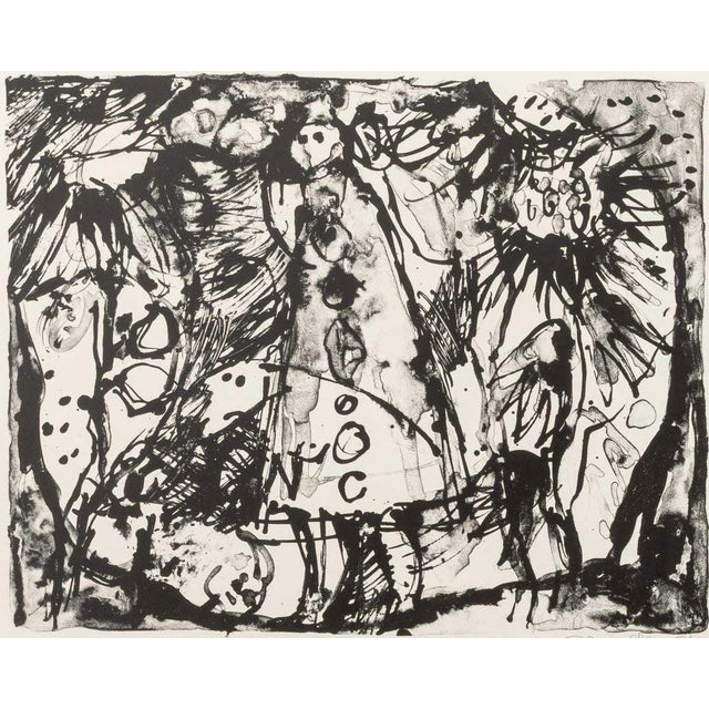 Black Elfi Schuselka Abstract Composition Screenprint, 3 For Sale - Image 8 of 15