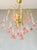 Vintage Pink Murano Flower Chandelier, 1970s For Sale - Image 6 of 9