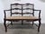 Vintage Wood and Natural Rush French Country Bench. Seat weaved by hand with pre twisted seagrass, June 2026.