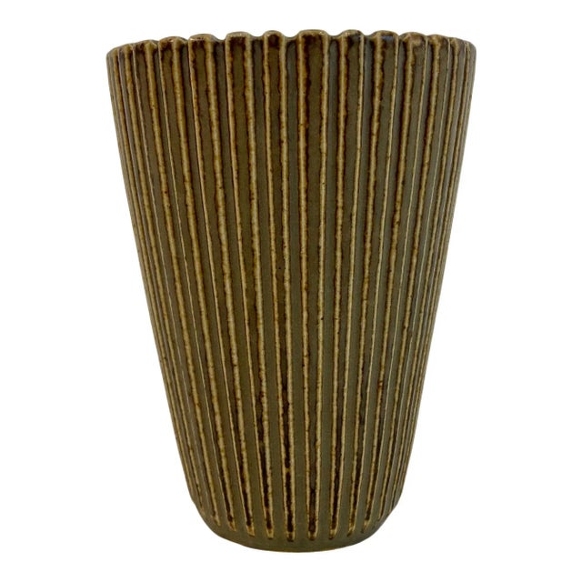 Ceramic Danish Stoneware Vase by Arne Bang, 1940s For Sale - Image 7 of 7