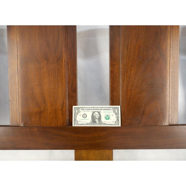 Walnut c1970s Baughman Style Queen Size Headboard Bed Mid Century Modern MINT For Sale - Image 11 of 15