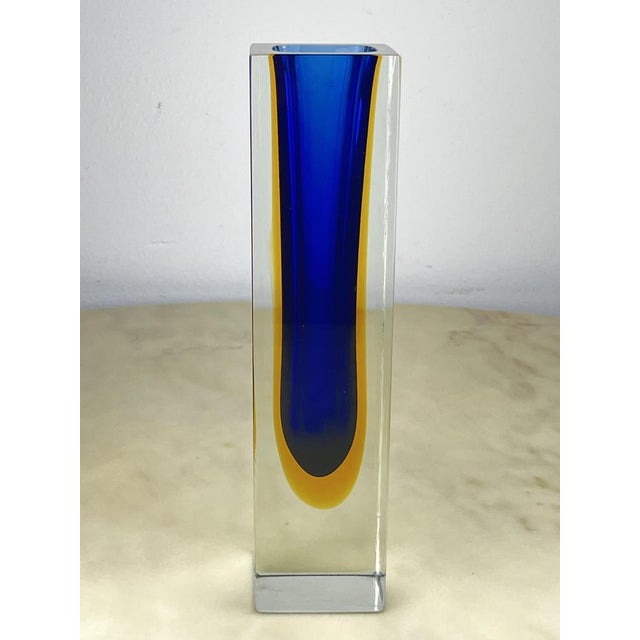 Sommerso Murano Glass Vase, Italy, 1970s For Sale - Image 3 of 14