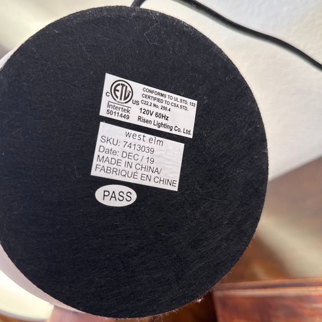 West Elm Metalized Glass Table Lamps - a Pair For Sale - Image 11 of 12