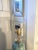 Hollywood Regency Ceramic Lamp: Gold & Blue, Lucite Base, C. Damien Fox Design For Sale In Houston - Image 6 of 8