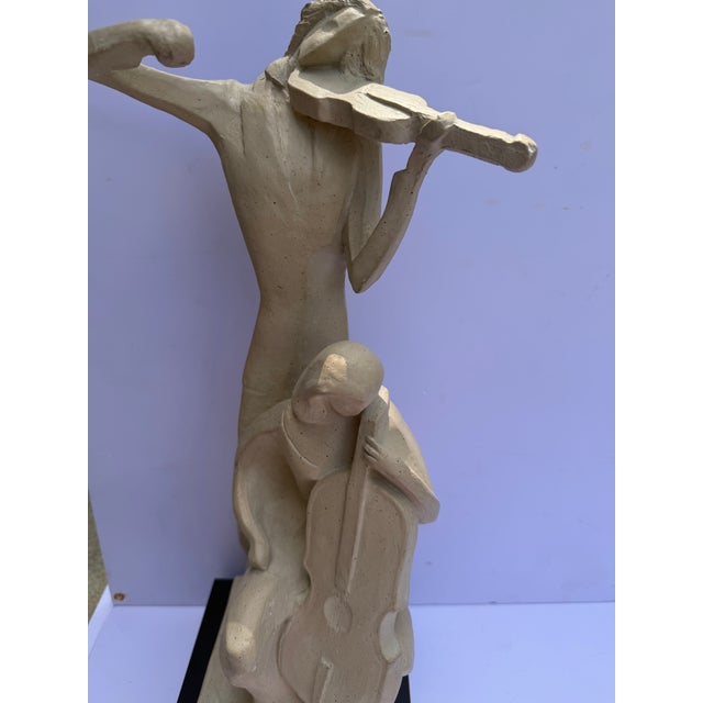 1980s Austin Productions “The Duet” Mid-Century Modern Musicians Sculpture For Sale - Image 10 of 17