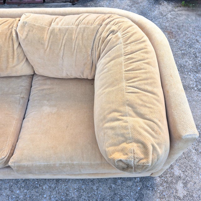 Wood Pair of 1980s John Mascheroni for Swaim Postmodern Curved Back Playpen Style Love Seats For Sale - Image 7 of 16