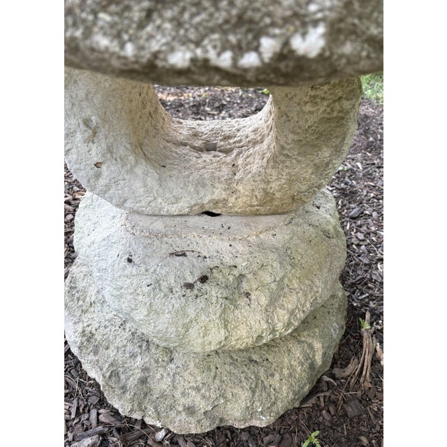 Mid 20th Century Mountain Spirit Wabi Sabi Concrete Garden Sculpture For Sale - Image 6 of 9