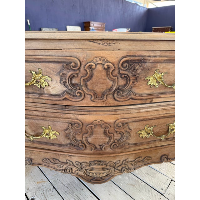 18th Century French Louis XV Bleached Commode from south France. Made of solid walnut, the wood was professionally sanded...