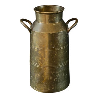 Vintage Copper Milk Can – Rustic Farmhouse Decor – Primitive Style For Sale