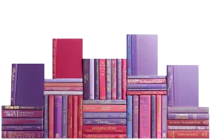 Decorative Books - Berry Book Wall - Set of 50 Purple Books