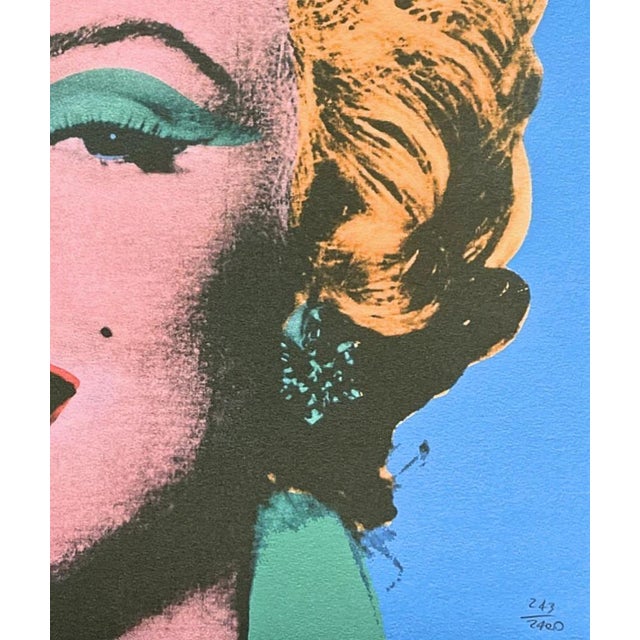 After Andy Warhol, Marilyn Monroe Light Blue, 1980s, Print For Sale - Image 4 of 6