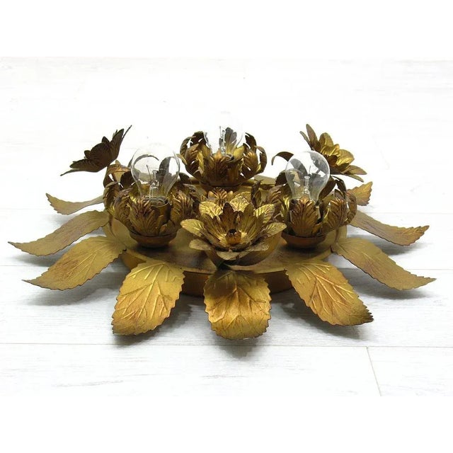 Gold Sconce, Honsel, 1970s For Sale - Image 6 of 10