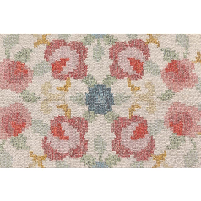 Doris Leslie Blau Vintage Swedish Flat Woven Rug by Rakel Carlander For Sale In New York - Image 6 of 9