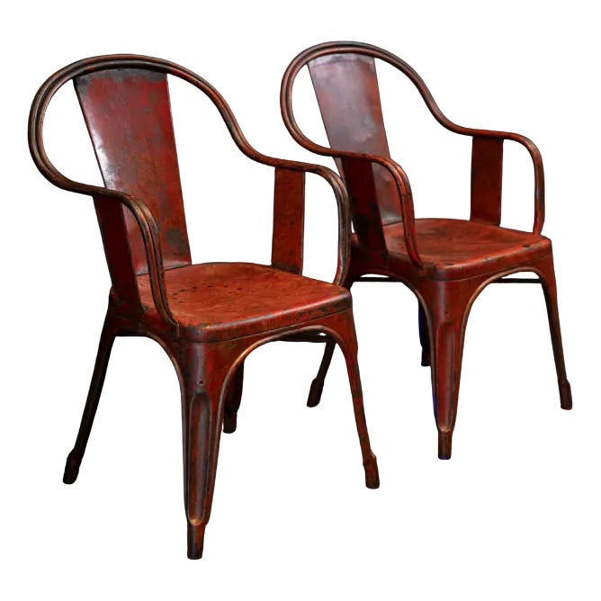 Model A Chairs from Tolix, 1930s, Set of 2 | Chairish