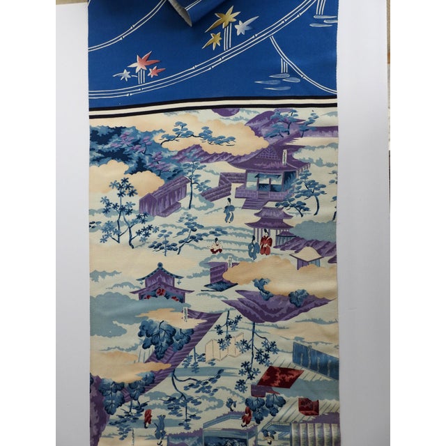 Vintage Japanese Silk Tango Chirimen Kimono Fabric Bolt 14 Patterns 14.5 Yards For Sale - Image 14 of 17
