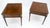 Brown Pair Banded Top Fluted Tapered Legs One Drawer Low Profile End Tables Stands For Sale - Image 8 of 14